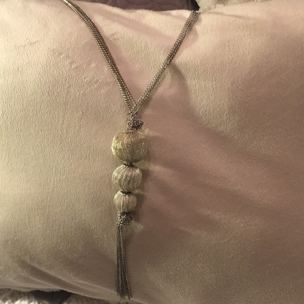Sparkling long necklace
